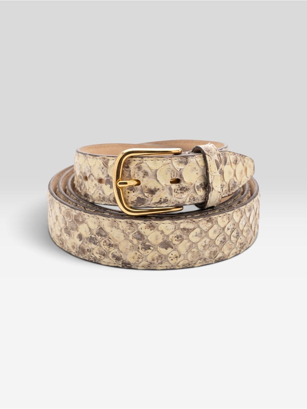 GENUINE PYTHON LEATHER WAIST BELT